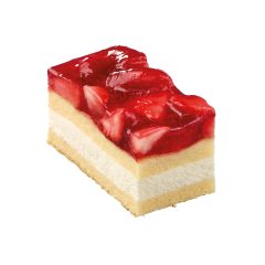   Gluténmentes szelet csökkentett laktóztartalmú krémsajttal és felezett eperrel